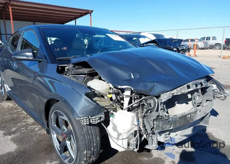 2019 Hyundai Veloster Turbo Ultimate из США, поврежденный, VIN KMHTH6AB5KU014864